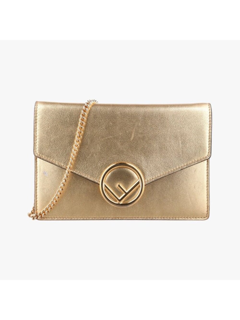 Fendi Is Gold Leather
